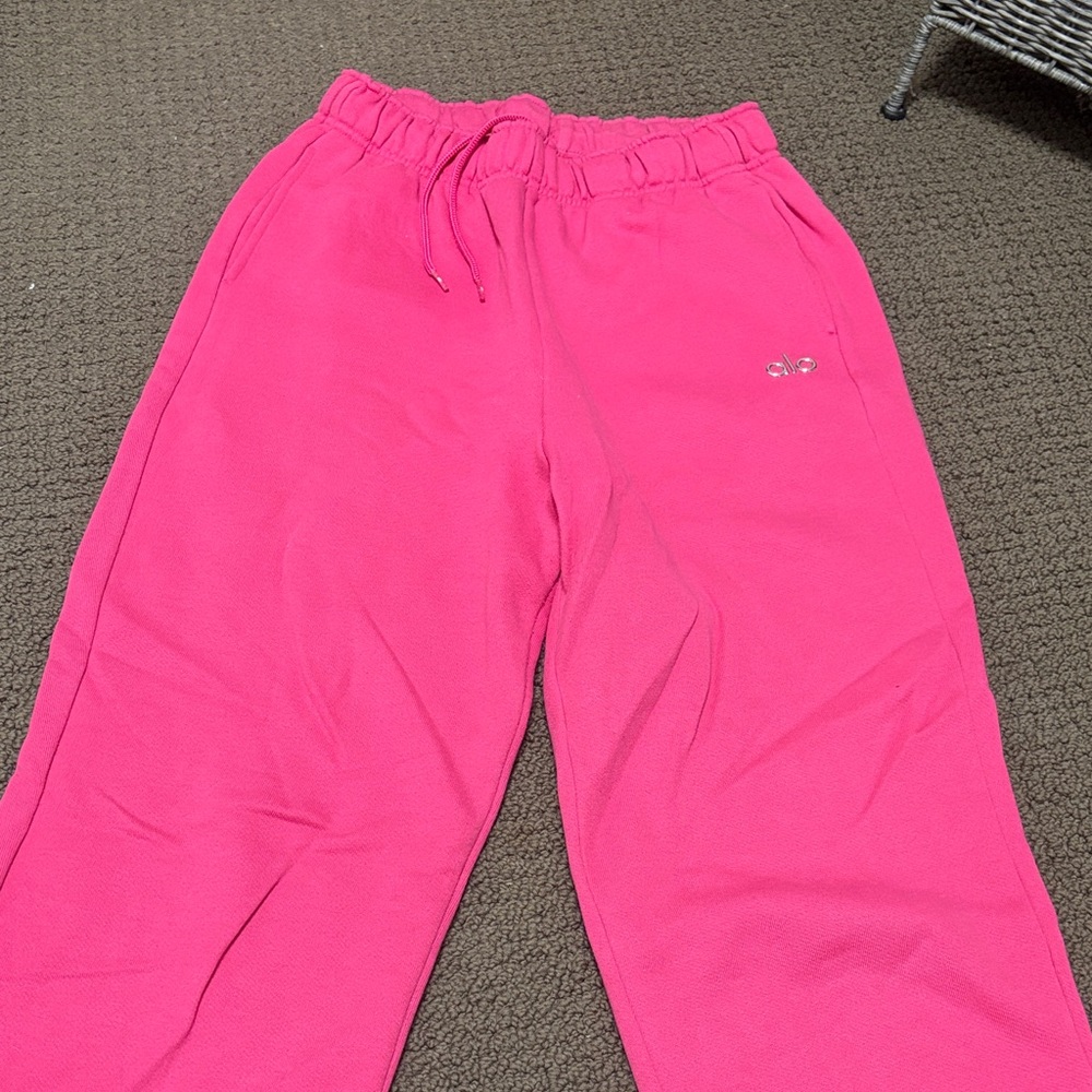 ALO Yoga Pink Track Pants